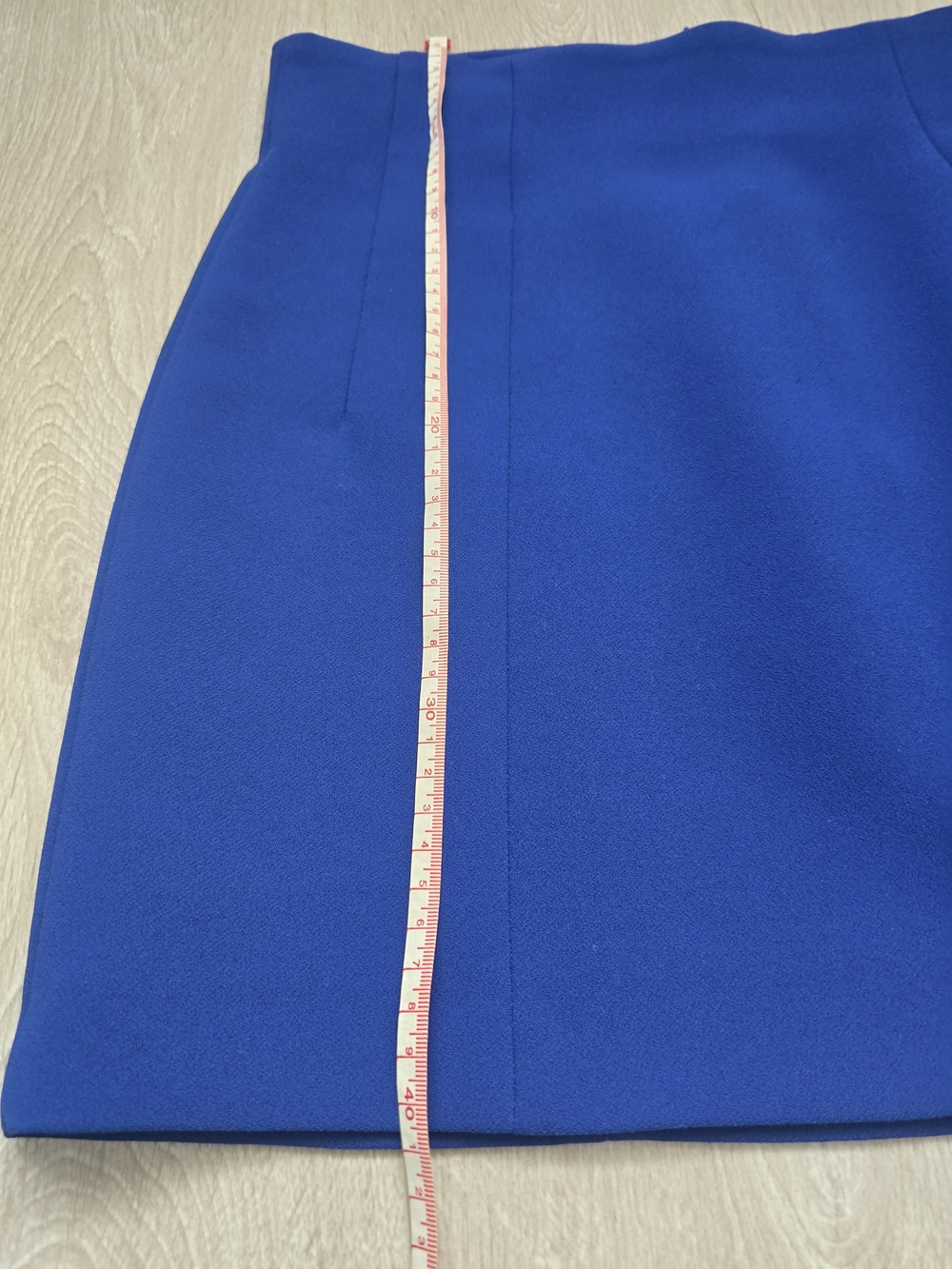 Zara Cobalt Tailored Mini Skirt Size S - Picture 5 of 5